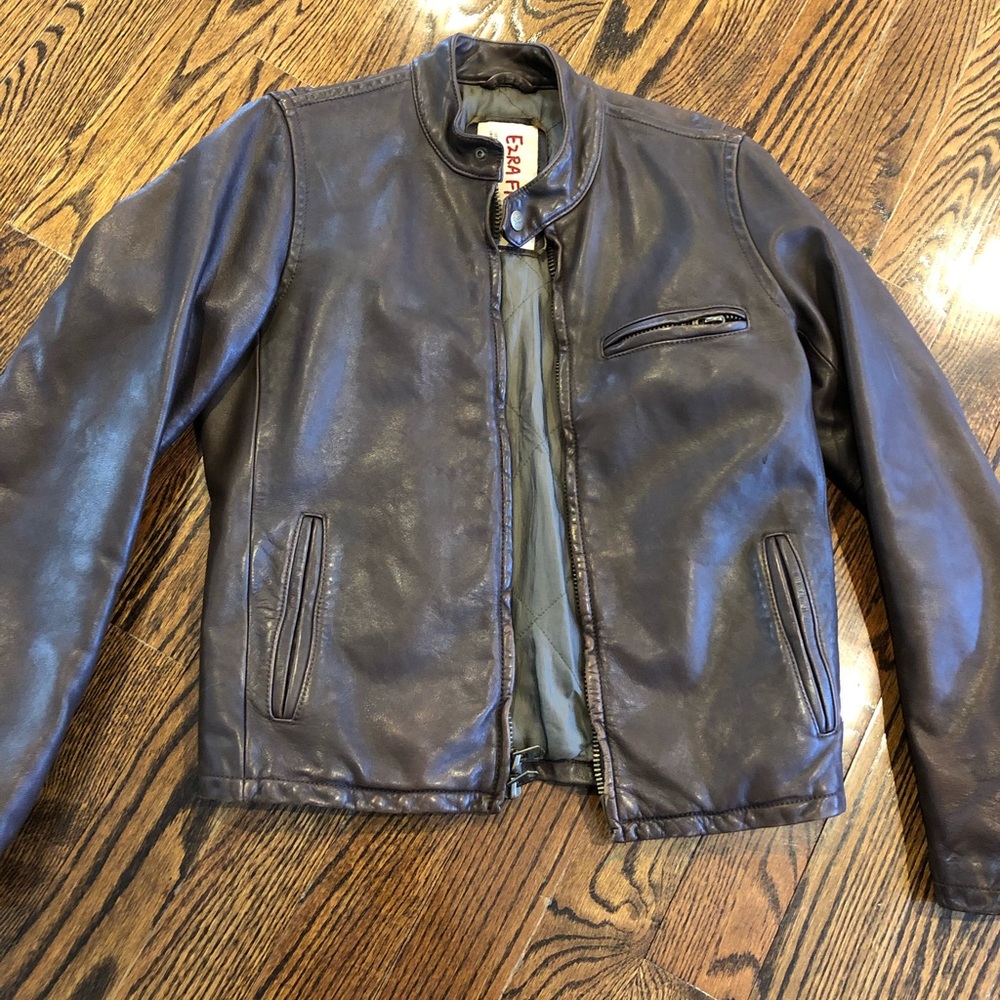 VINTAGE ABERCROMBIE AND FITCH LEATHER JACKET